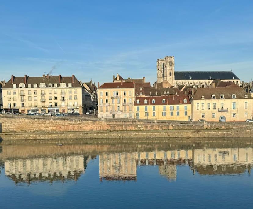 Appartement Avec Magnifique Vue Sur La Saone Et Son Balcon Chalon sur Saone Esterno foto